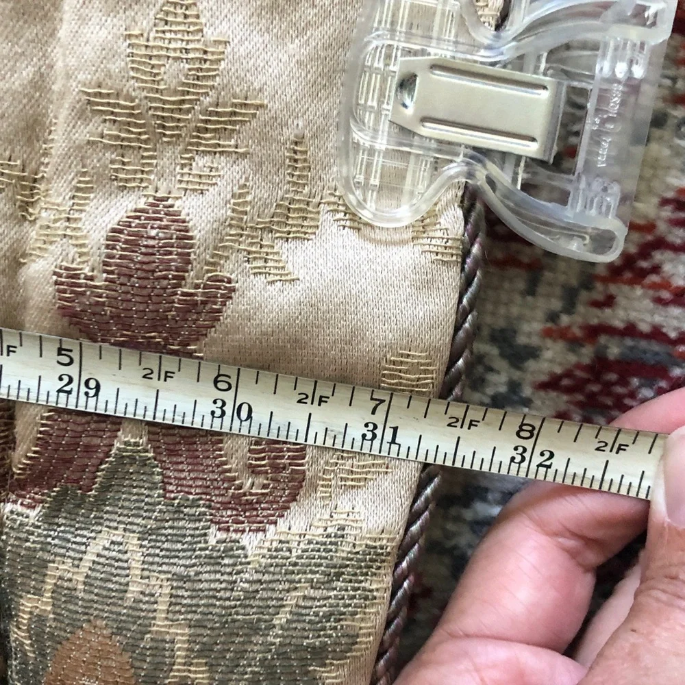 Croscill paisley floral peony 2 unused std pillow shams gold red green